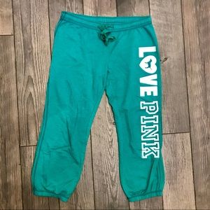 VS Pink Crop Sweats